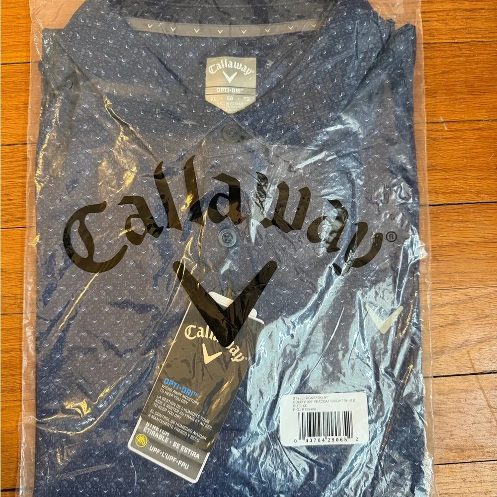 Callaway Men's Navy Polo - Picture 1 of 3